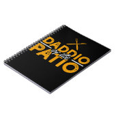 Daddio Of The Patio Funny Grill BBQ Notizblock (Linke Seite)