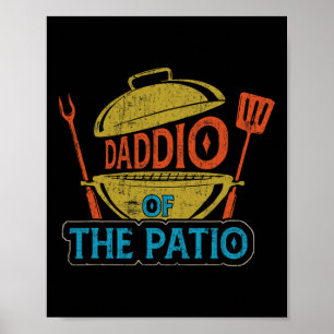 Daddio Von Der Terrasse Vintage-BBQ-Grill-Rbecue-V Poster