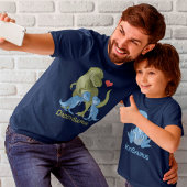 DaddSaurus T-Rex & Twin Baby Boy Dinosaurier T - S T-Shirt
