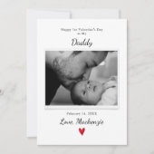 Daddy 1. Valentinstag Baby Foto (Vorderseite)