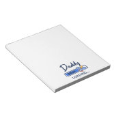 Daddy 2023 Ladung I - zum Vater befördert Notizblock (angewinkelt)