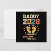 Daddy 2026 Loading Baby Ankündigung Erwartender Va (Vorne/Hinten)