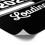 Daddy 2026 Loading Pregnancy Ankündigung New Dad Poster (Ecke)