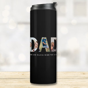 DADDY 5 Fotos-Collage Thermosbecher