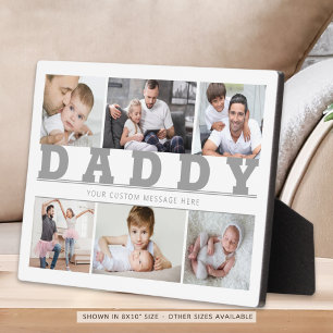DADDY 6 FotoCollage Grau 12x18 Fotoplatte