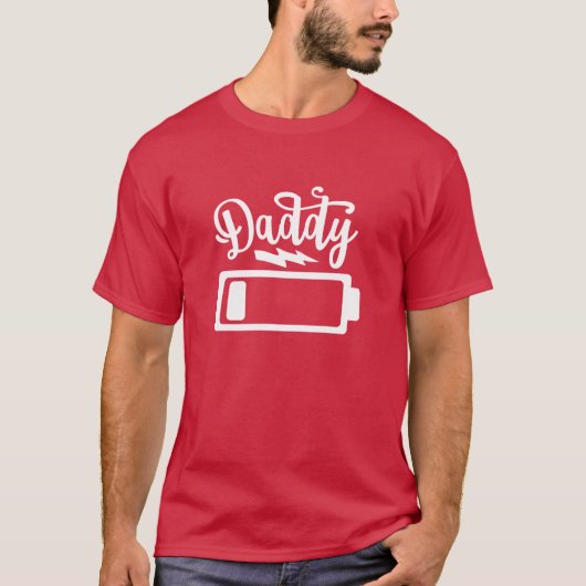 Daddy Akku Level T-Shirt (Vorderseite)