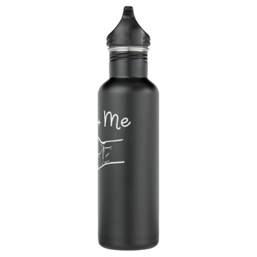 Daddy and Me Best Vater Ever Fist Bump Funny Vater Edelstahlflasche (Rechts)