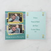 Daddy and me green and yellow foto karte (Innenseite)