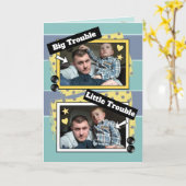 Daddy and me green and yellow foto karte (Gelbe Blume)