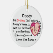 Daddy, aus dem Personalisierten Foto zu kommen Keramik Ornament (Rechts)