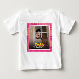 Daddy Baby Boy Baby Girl Daughter Son Custom Foto Baby T-shirt