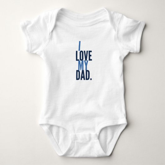 Daddy - Baby Jersey Bodysuit Strampler (Vorderseite)