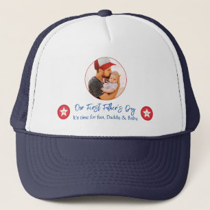 Daddy Baby Niedlich Modern Simple First Vathday Truckerkappe