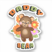 Daddy Bär Aufkleber (Vorderseite)