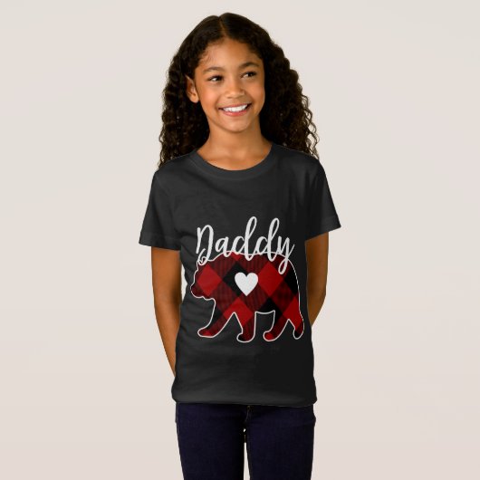 Daddy Bar Christmas Buffalo Kariert Red White und T-Shirt (Vorne ganz)