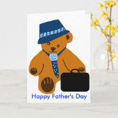 Daddy Bär, Happy Father's Day Card Karte (Gelbe Blume)