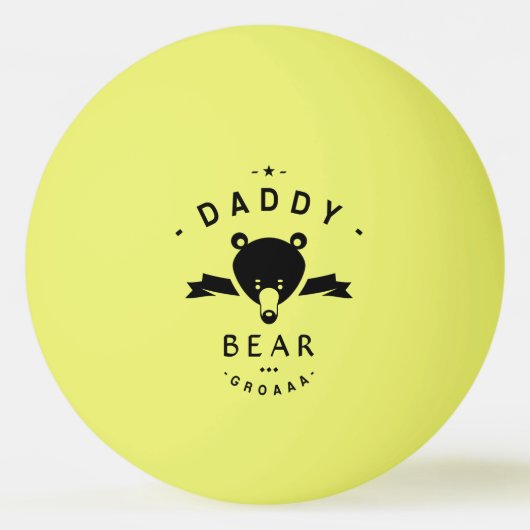 Daddy Bär Tischtennisball (Vorderseite)