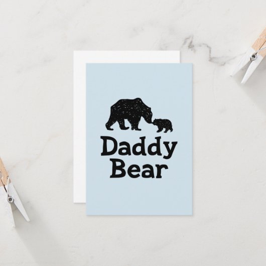 Daddy Bar Vathers Day Vater Gift Karte (Vorderseite/Rückseite Beispiel)