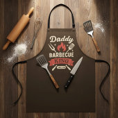 Daddy Barbecue King BBQ Apron for Dad Schürze