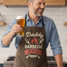 Daddy Barbecue King BBQ-Schürze für Papa