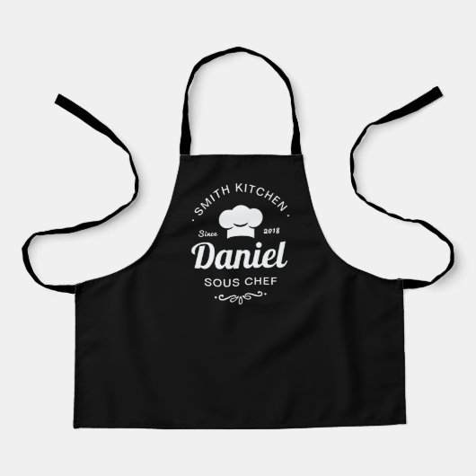 Daddy — Barbecue King Personalized BBQ Apron Schürze (Vorderseite)