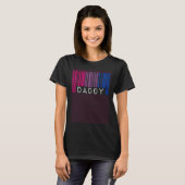 Daddy Barcode Bisexual Pride Flag Aesthetic LGBTQ  T-Shirt (Vorne ganz)