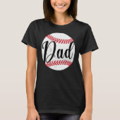 Daddy Baseball Graphic Matching Family Fathers Day T-Shirt (Vorderseite)