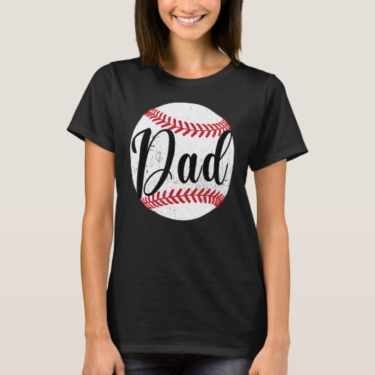 Daddy Baseball Graphic Matching Family Fathers Day T-Shirt (Vorderseite)