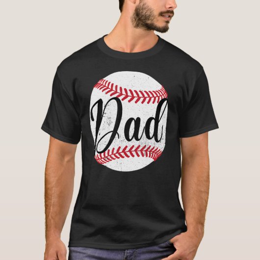 Daddy Baseball Graphic Matching Family Fathers Day T-Shirt (Vorderseite)