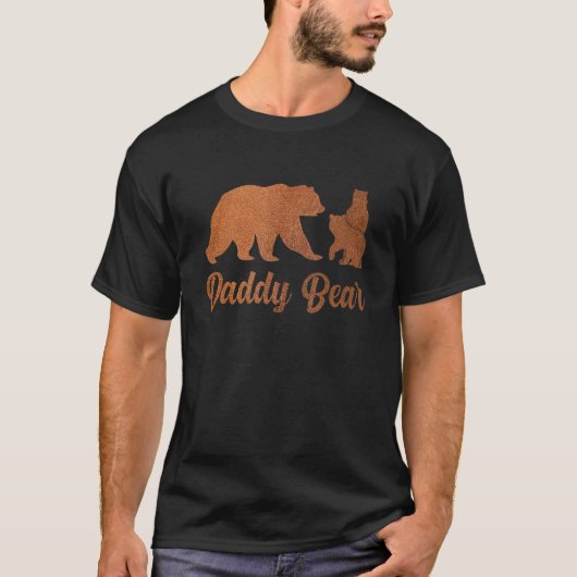 Daddy Bear 2 Cubs Daddy Bear Phantastisches Campin T-Shirt (Vorderseite)