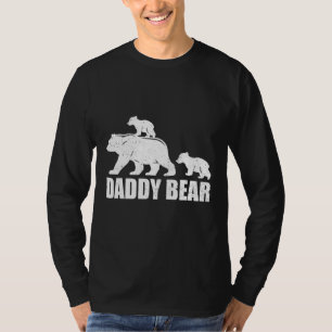 Daddy Bear 2 Cubs Daddy Bear Twin Vater 2 Kinder T-Shirt
