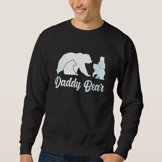 Daddy Bear 3 Cubs Daddy Bear Phantastisches Campin Sweatshirt (Vorderseite)
