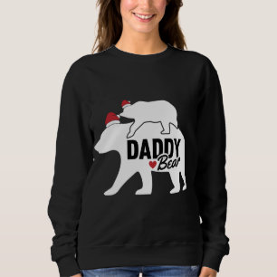 Daddy Bear Christmas Niedlich X-Mas Vater Son Daug Sweatshirt