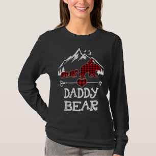 Daddy Bear Christmas Pajama Red Kariert Buffalo Fa T-Shirt