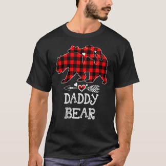 Daddy Bear Christmas Pajama Red Kariert Buffalo Fa T-Shirt