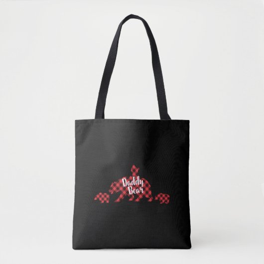 Daddy Bear Christmas Tasche (Vorderseite)