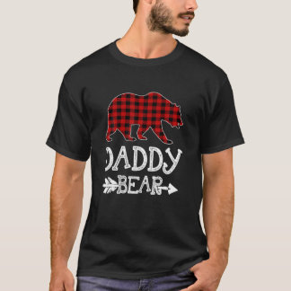 Daddy Bear Christmas Xmas Pajama Red Kariert Buffa T-Shirt