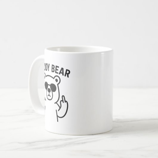 Daddy Bear Funny Gift For Men Boys Kaffeetasse (Vorderseite Links)