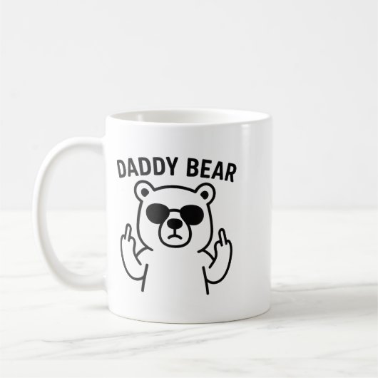 Daddy Bear Funny Gift For Men Boys Kaffeetasse (Links)