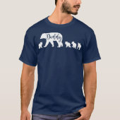 Daddy Bear mit 4 Four Cubs Vater Pater Papa Gesche T-Shirt (Vorderseite)