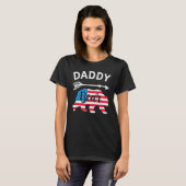 Daddy Bear Papa Bear American Flag 4th of July Fat T-Shirt (Vorne ganz)