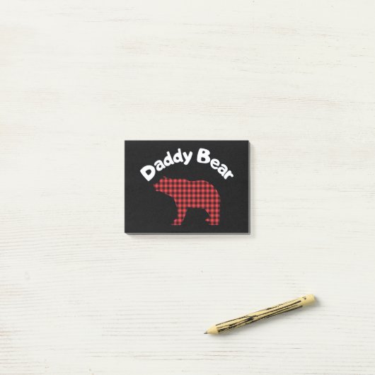 DADDY BEAR POST-IT KLEBEZETTEL (Auf Schreibtisch)