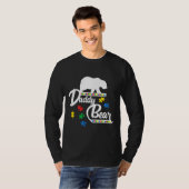 Daddy Bear Puzzle Autism Awareness Dads T-Shirt (Vorne ganz)