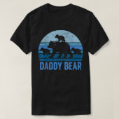 daddy bear three cubs tshirt, bear daddy shirts fo (Design vorne)