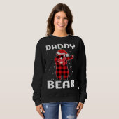 Daddy Bear trommelt Weihnachts-Pajama mit Weihnach Sweatshirt (Vorne ganz)