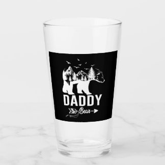 Daddy Bear Vatertag Cooles Camping Glas