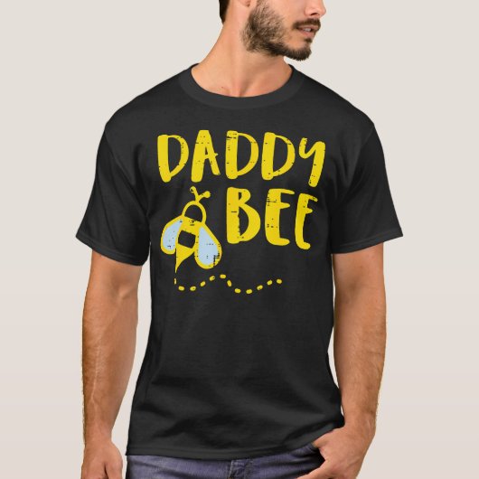 Daddy Bee Family Matching Bienenzucht Vater Papa M T-Shirt (Vorderseite)