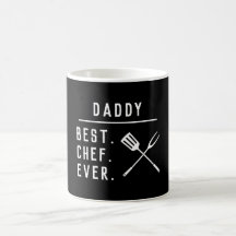 Daddy Best Koch je Black & White GRILLEN Utensils