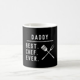 Daddy Best Koch je Black & White GRILLEN Utensils Kaffeetasse