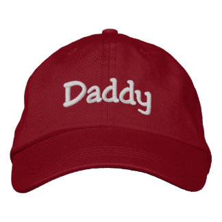 Daddy bestickte Baseball Hat Cap | Rot Baseballkappe